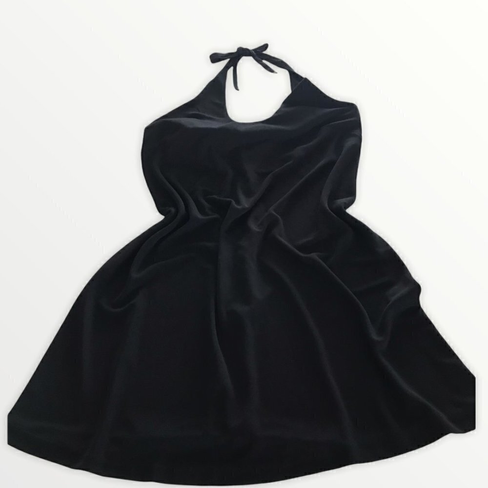 Liz Lange Maternity Black Halter Top Dress